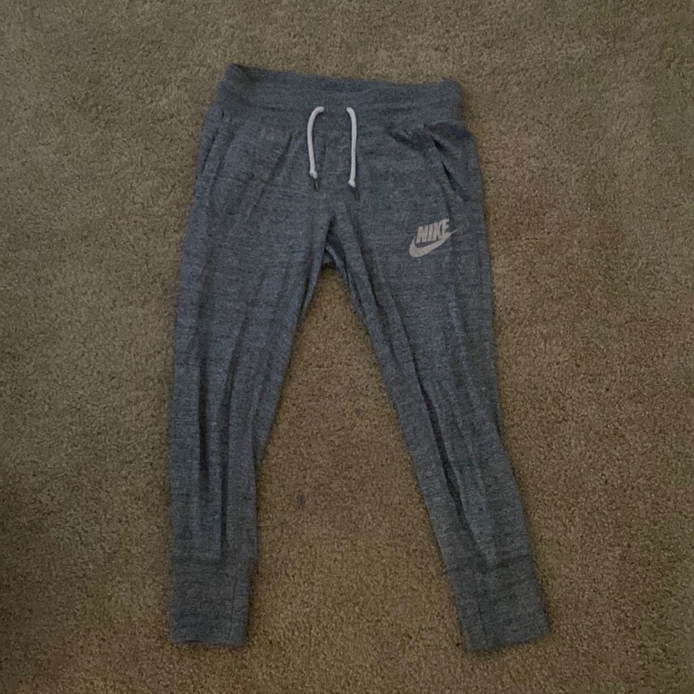 Gray Nike joggers